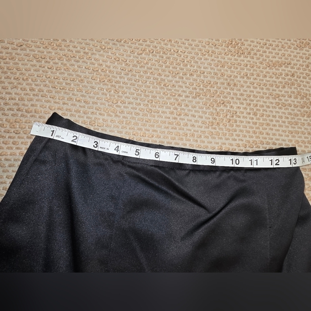 NEW Alfred Angelo Satin Black Full Length Mermaid Flair Formal Skirt Bridal 9/10 - Picture 4 of 11